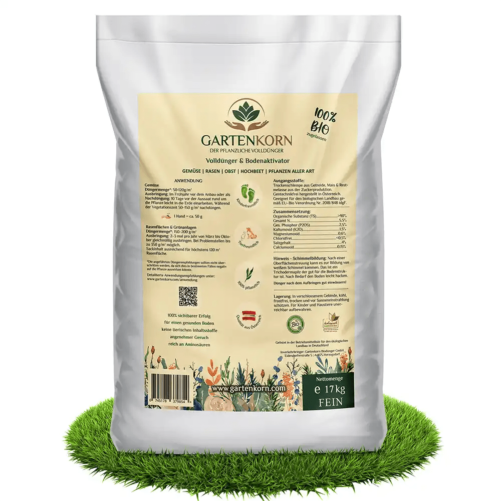 Gartenkorn Volldünger & Bodenaktivator 17 kg (fein)